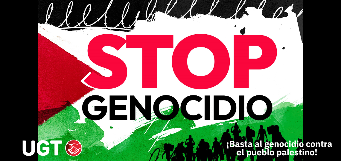 Imagen contra el genocidio del pueblo palestino