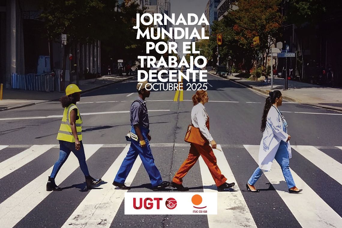 Cartel UGT Día Mundial del Trabajo Decente