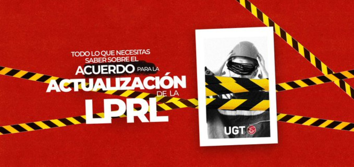 Cartel sobre la actualización de la Ley de Prevención de Riesgos Laborales