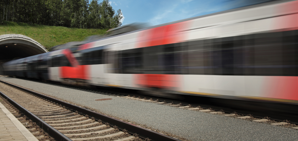 Imagen de un tren circulando