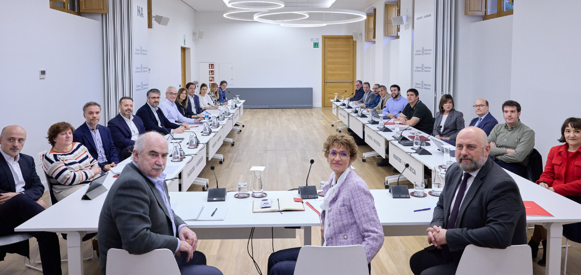 Reunión del CES (foto Gobierno de Navarra)