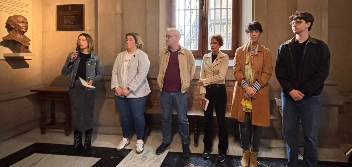 Acto de homenaje de PSN y UGT a los concejales asesinados en el 36