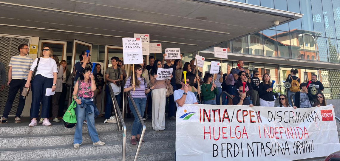 Concentración de la plantilla de INTIA