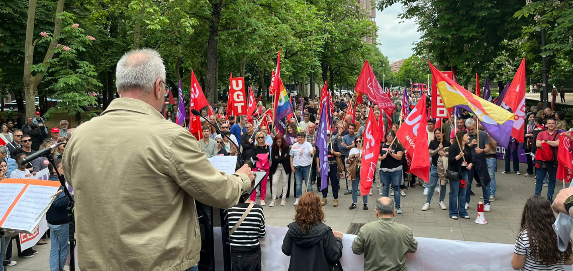 Manifestación del Primero de Mayo en Pamplona