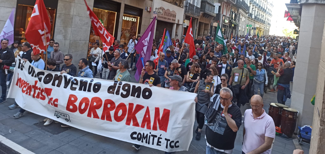 Movilización del comité de empresa de TCC