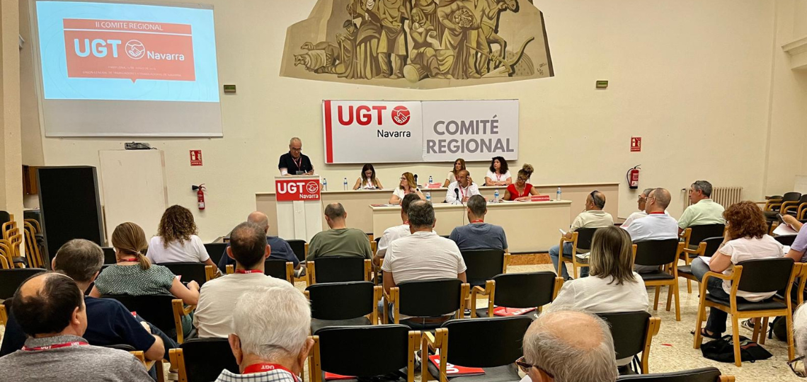 Celebración del II Comité Regional de UGT Navarra