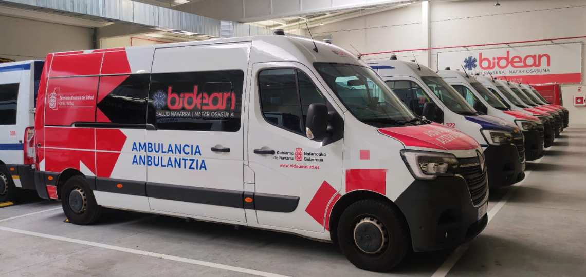 Ambulancia de la empresa pública Bidean