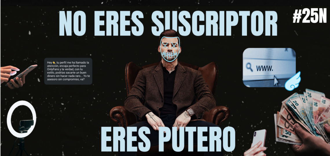 Cartel de UGT contra las nuevas violencias machistas digitales