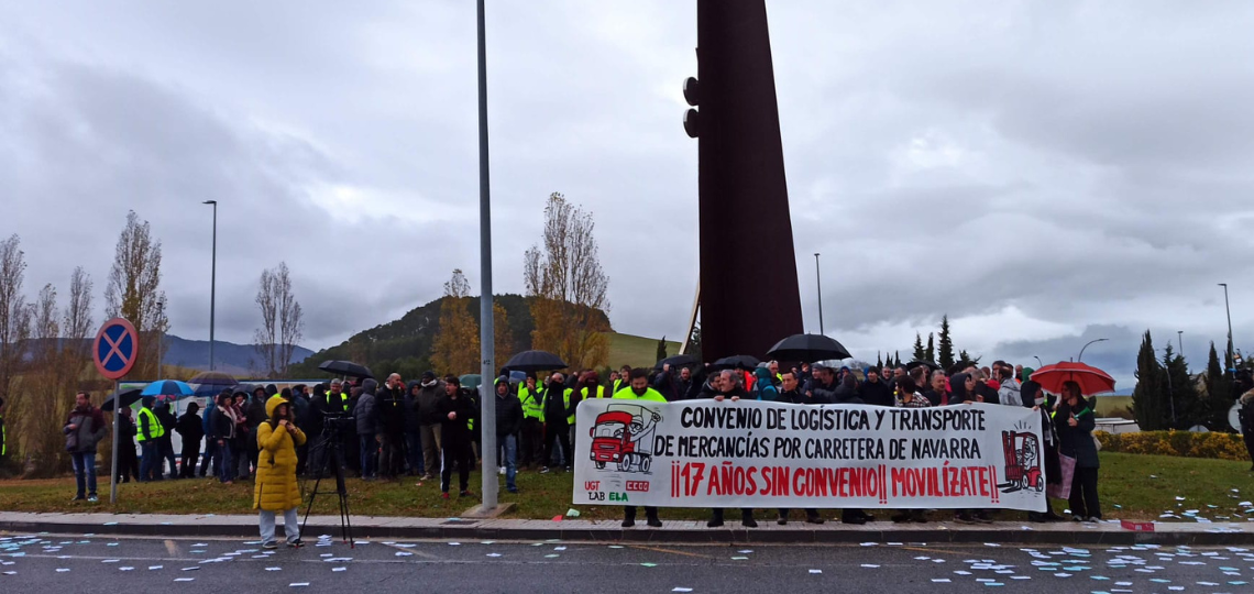 Movilización de trabajadores del transporte de mercancías por carretera