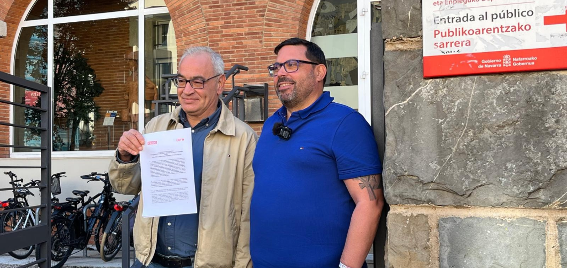 Lorenzo Ríos y Josema Romeo presentan a la consejera de Derechos Sociales la convocatoria de huelga general el 11N
