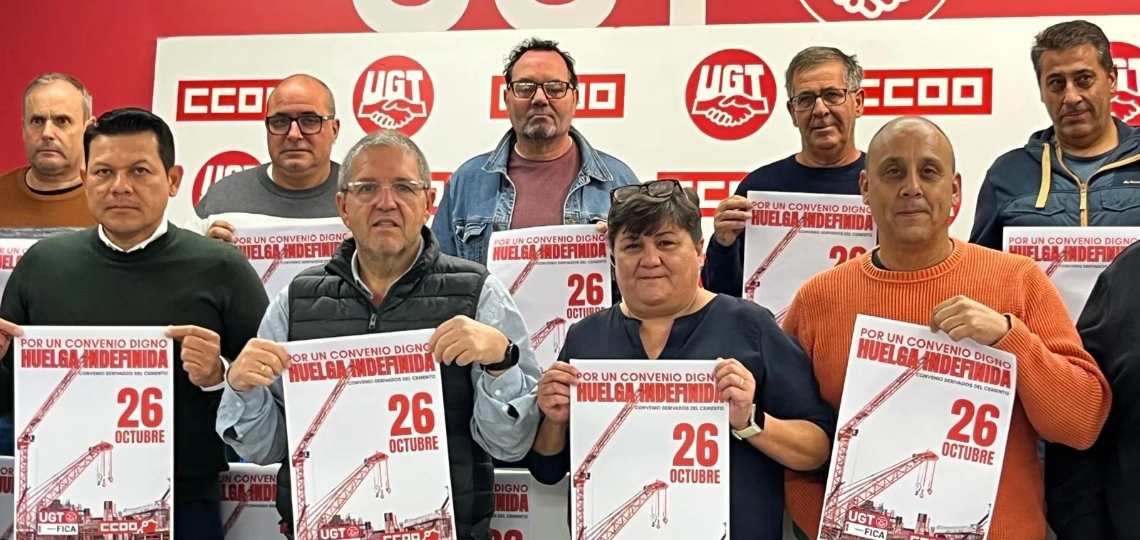 Acuerdo en el sector de derivados del cemento: UGT y CCOO desconvocan la huelga