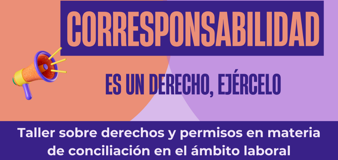 Cartel de taller sobre corresponsabilidad en Pamplona